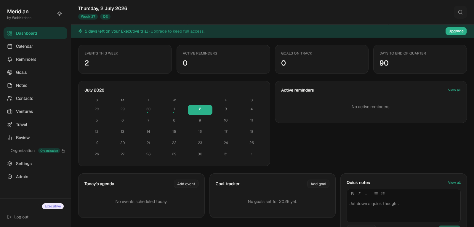 Meridian interface
